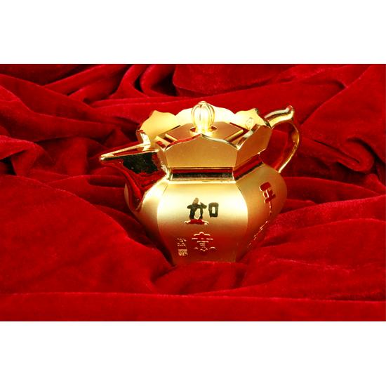 东方购物天宝龙凤千足金僧冠壶 财富与文化的双重传承